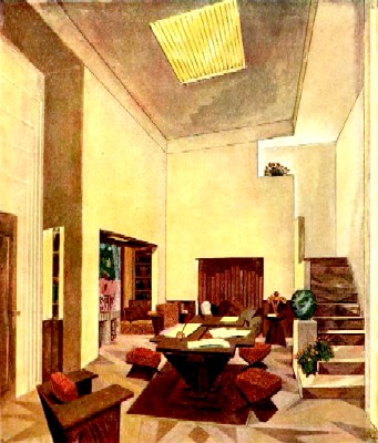 Drawing of Montagnac Hall